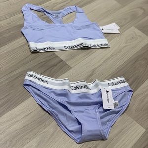 CALVIN KLEIN bralette + bikini bottom, size M